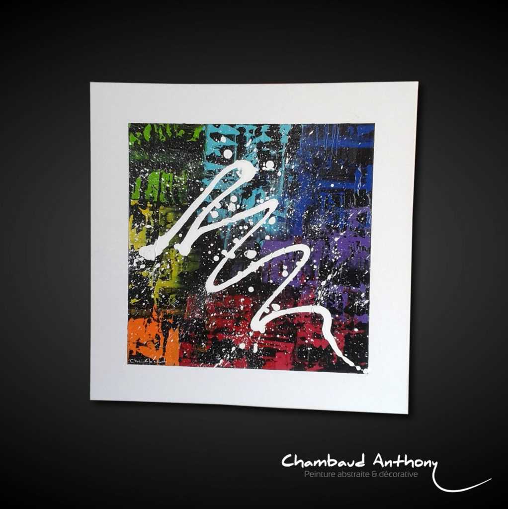 Peinture abstrait couleur