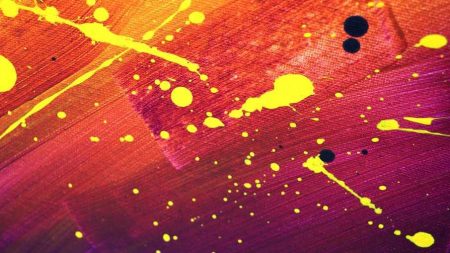 tableau-violet-jaune-moderne