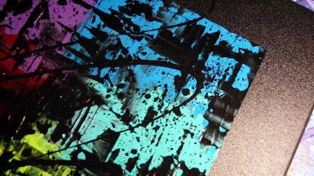 Tableau flashy, tableau multicolor