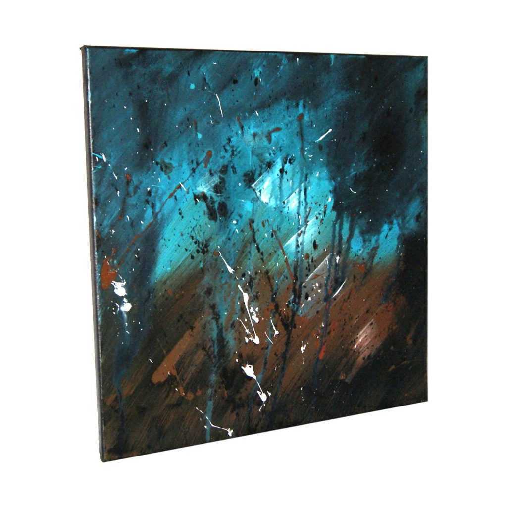 Tableau-marron-turquoise