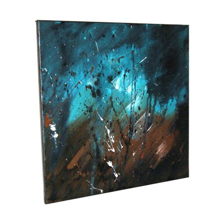 Tableau-marron-turquoise