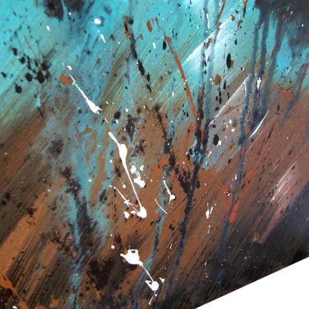 Tableau-marron-turquoise