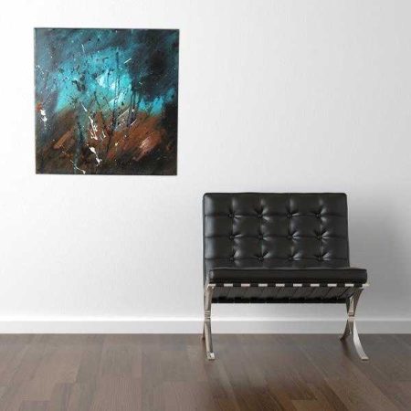 Tableau-marron-turquoise