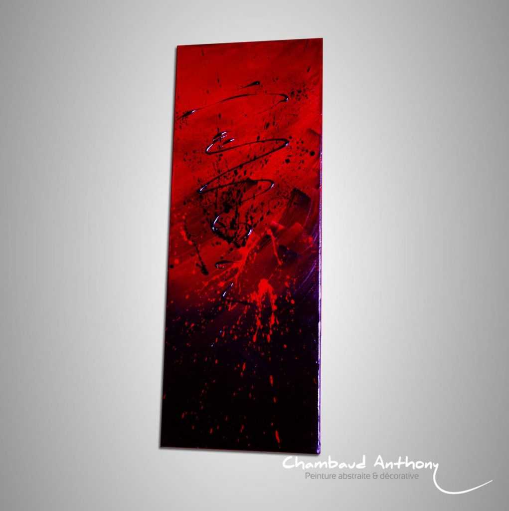 tableau rouge carmin