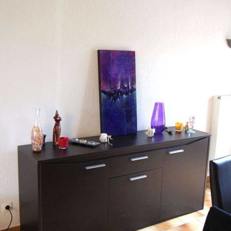 tableau-violet-bleu-sur-bois