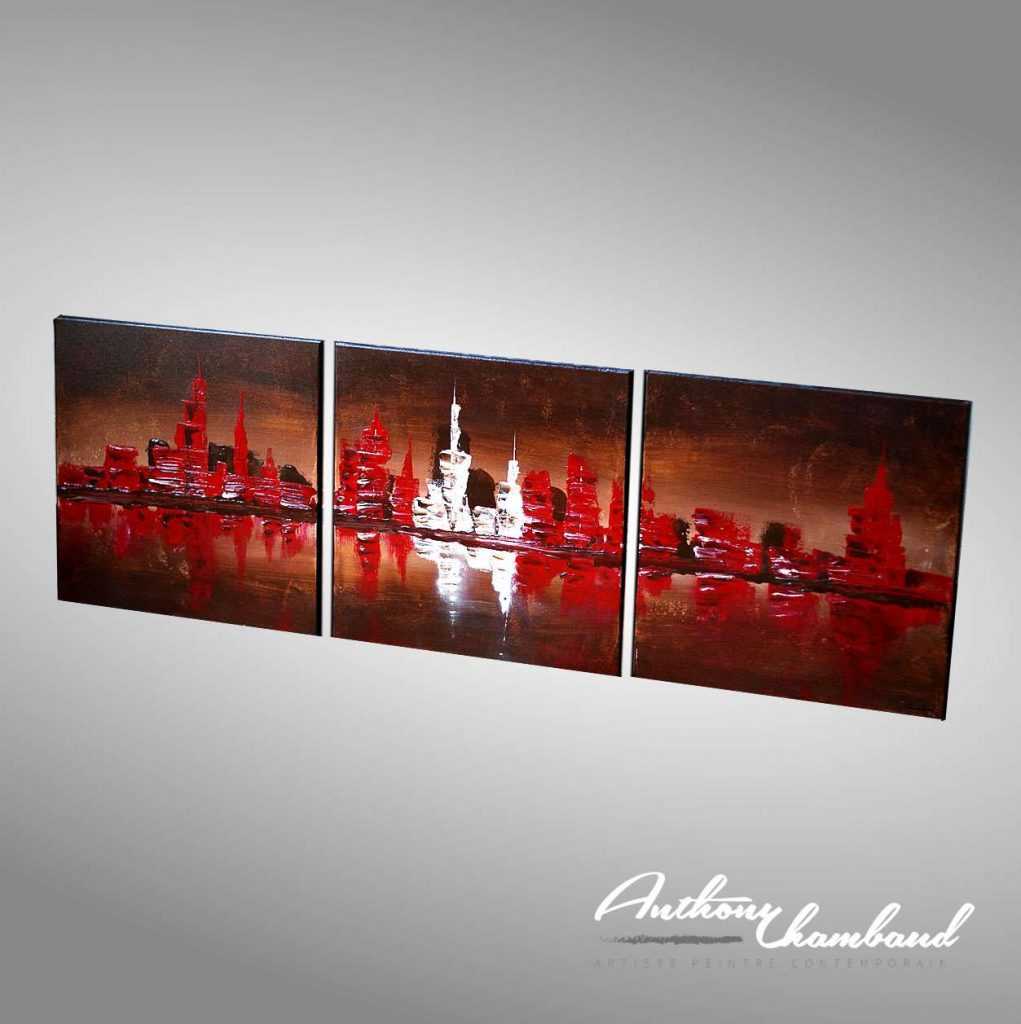 tableau-ville-de-nuit-abstrait