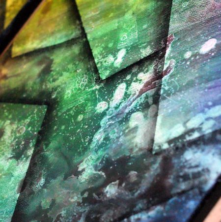 Tableau flashy multicolore