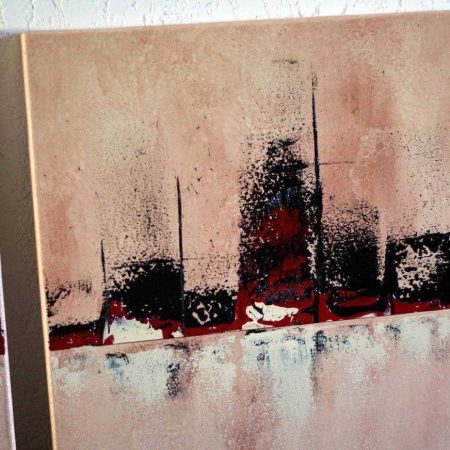 tableau ville couleur creme skyline