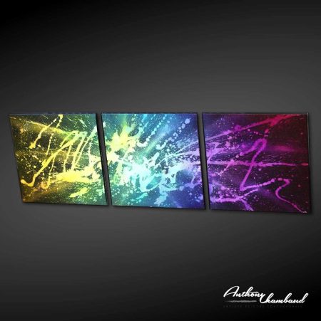 tableau-très-coloré-multicouleur-triptyque