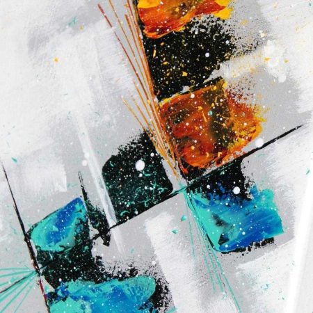 tableau multicolore en hauteur