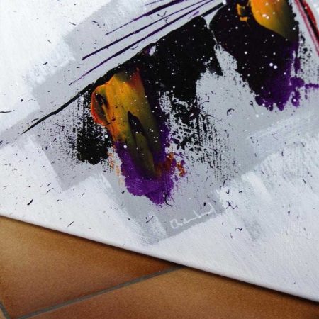 tableau multicolore en hauteur