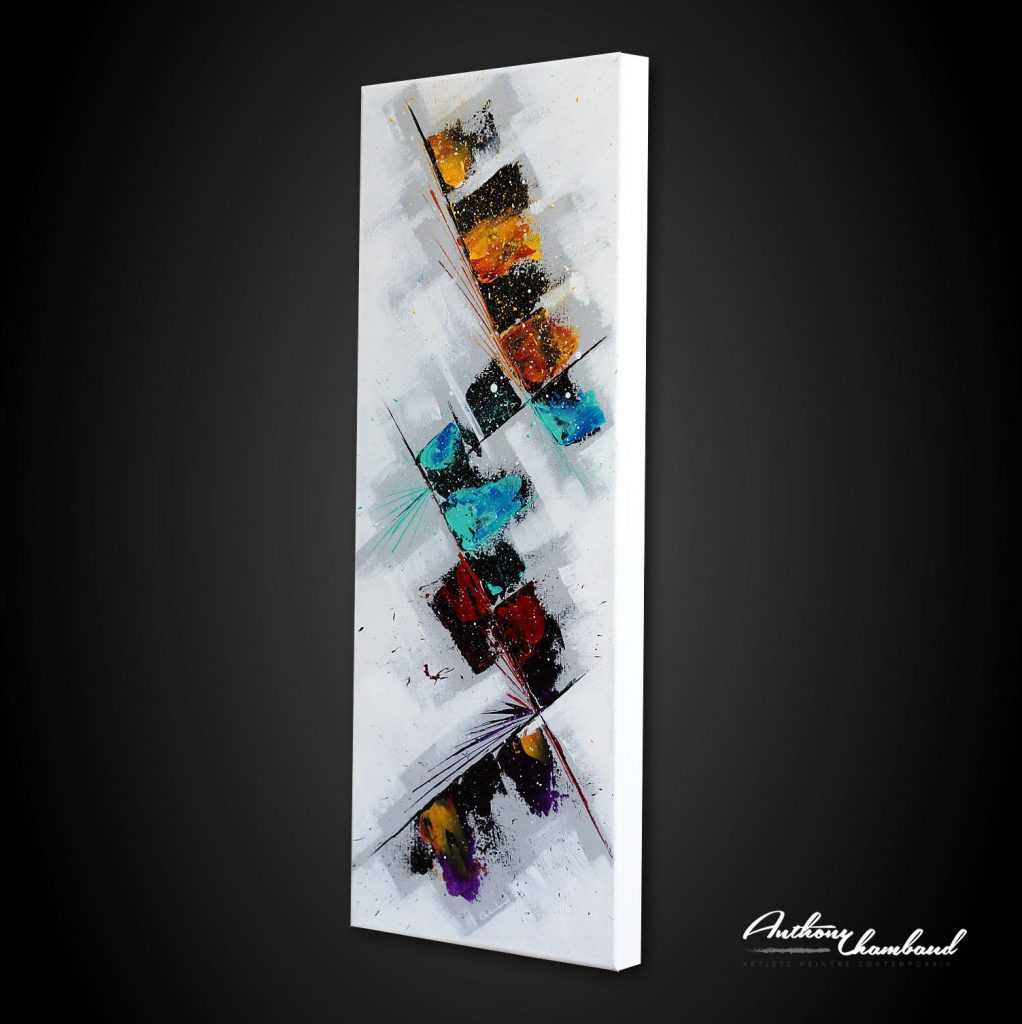 tableau multicolore en hauteur