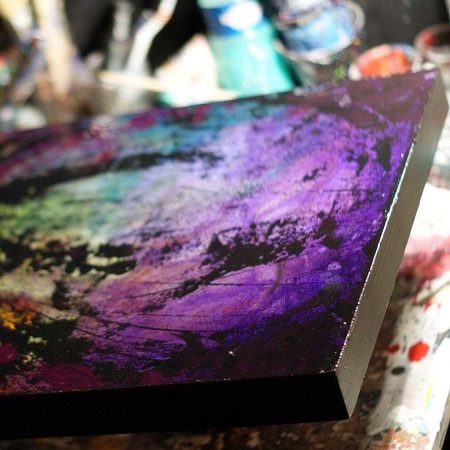 tableau-sur-bois-coloré