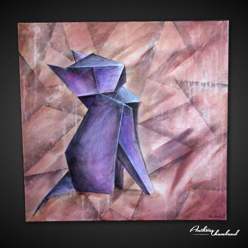 tableau-cubisme-chat-cubiste