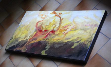 tableau-marron-jaune