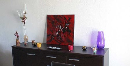 tableau rouge et noir