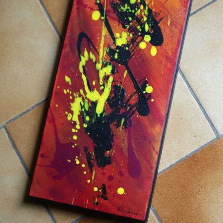 Tableau rouge jaune et orange