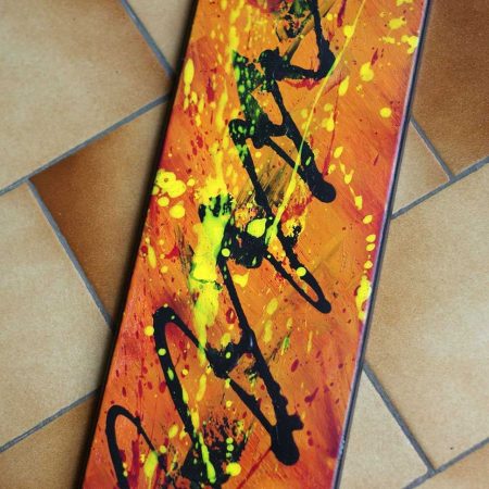 Tableau rouge jaune et orange