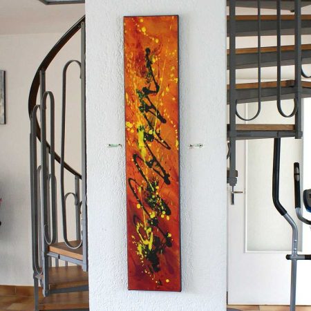 Tableau rouge jaune et orange