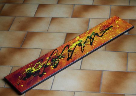 Tableau rouge jaune et orange