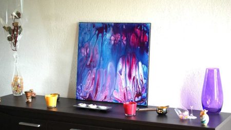 tableau design violet