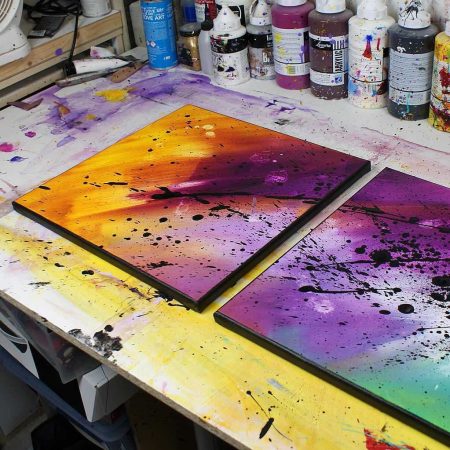tableau coloré, tableau mutlicolore