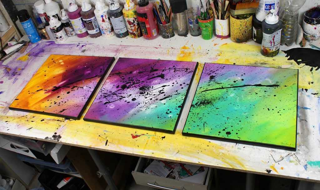 tableau coloré, tableau mutlicolore