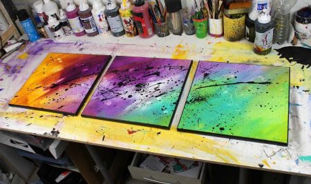 tableau coloré, tableau mutlicolore
