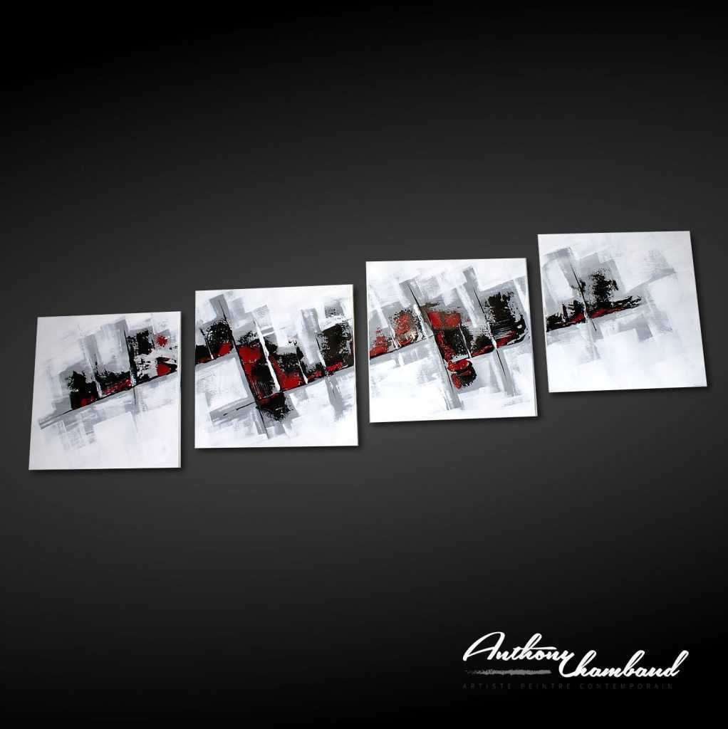 tableau rouge et noir