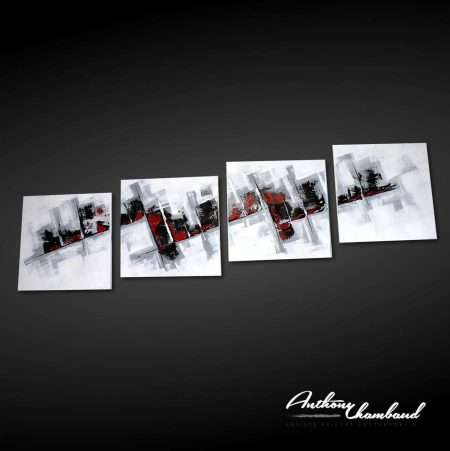 tableau rouge et noir