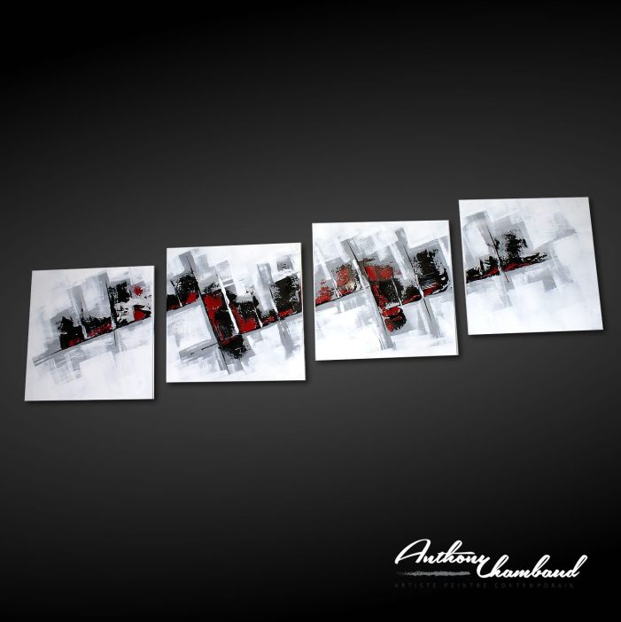 tableau rouge et noir