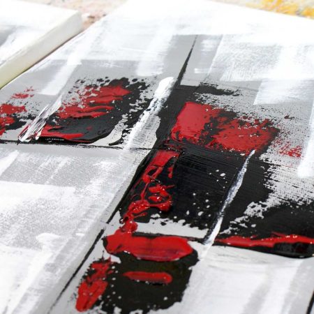 tableau rouge et noir