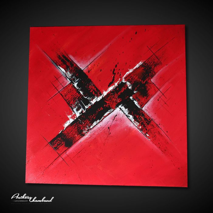 Tableau rouge Rausvas 4
