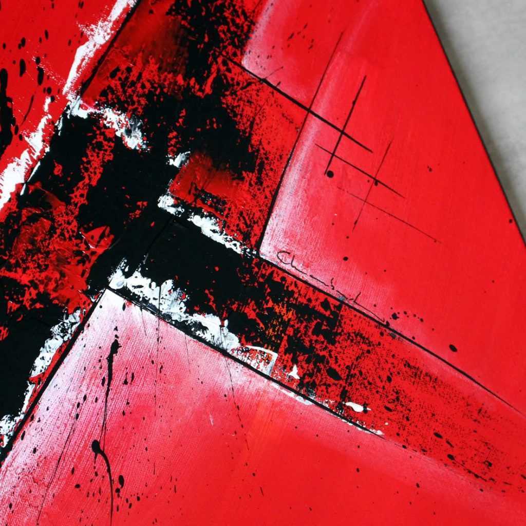 Tableau rouge Rausvas 4