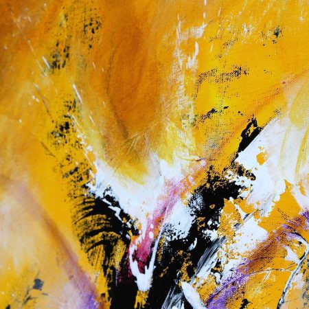 Peinture abstraite jaune
