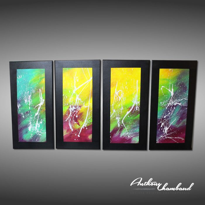 Tableau flashy plein de couleurs