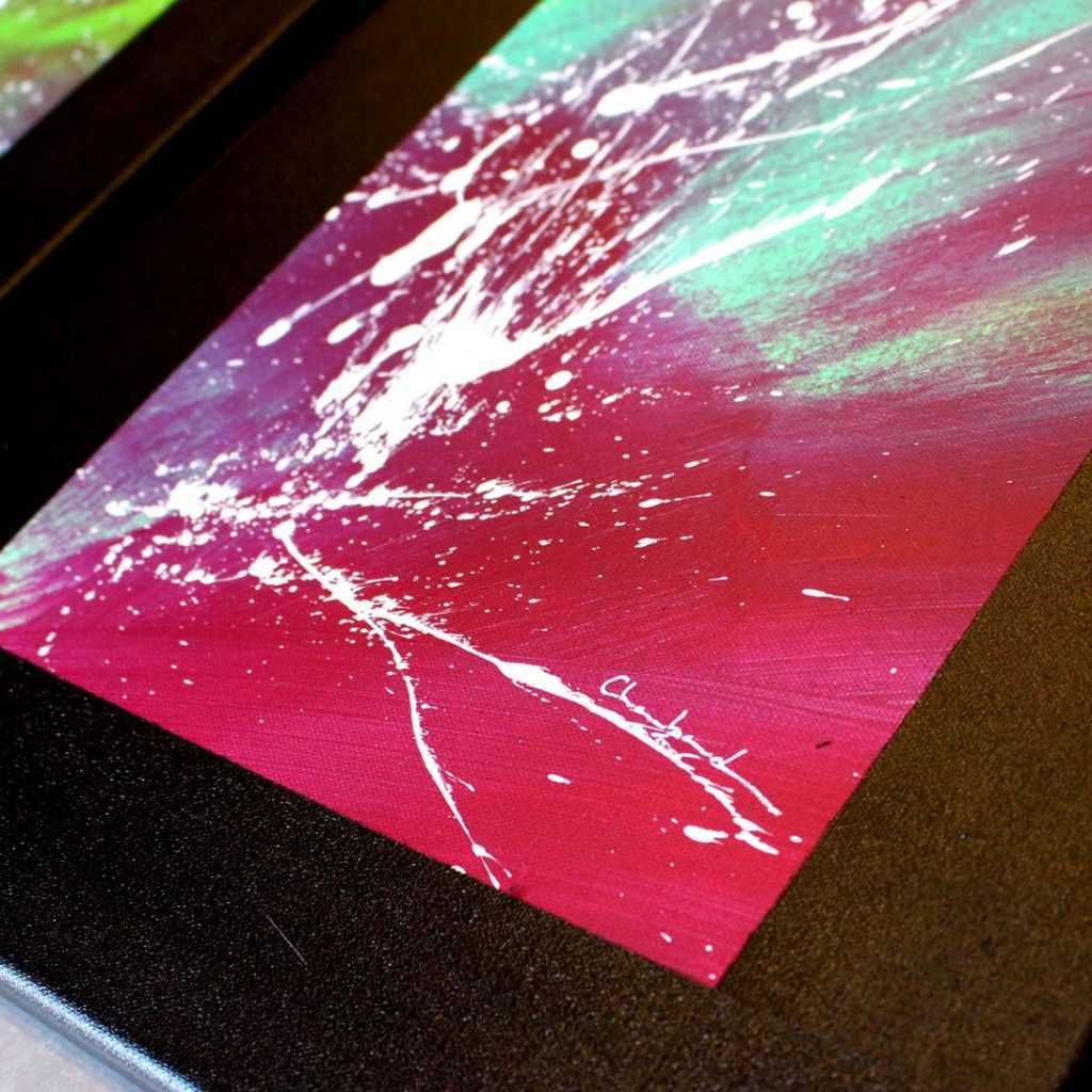 Tableau flashy plein de couleurs