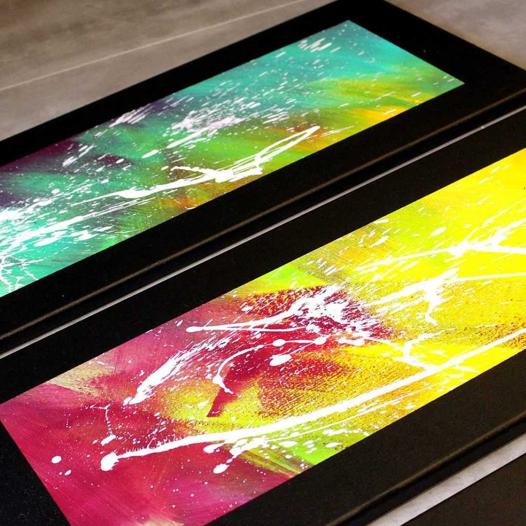 Tableau flashy plein de couleurs