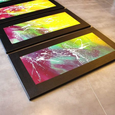 Tableau flashy plein de couleurs