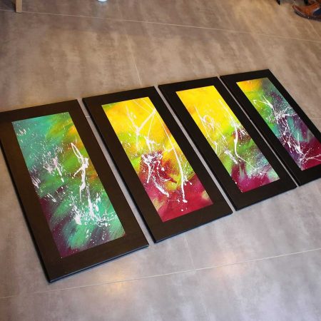 Tableau flashy plein de couleurs