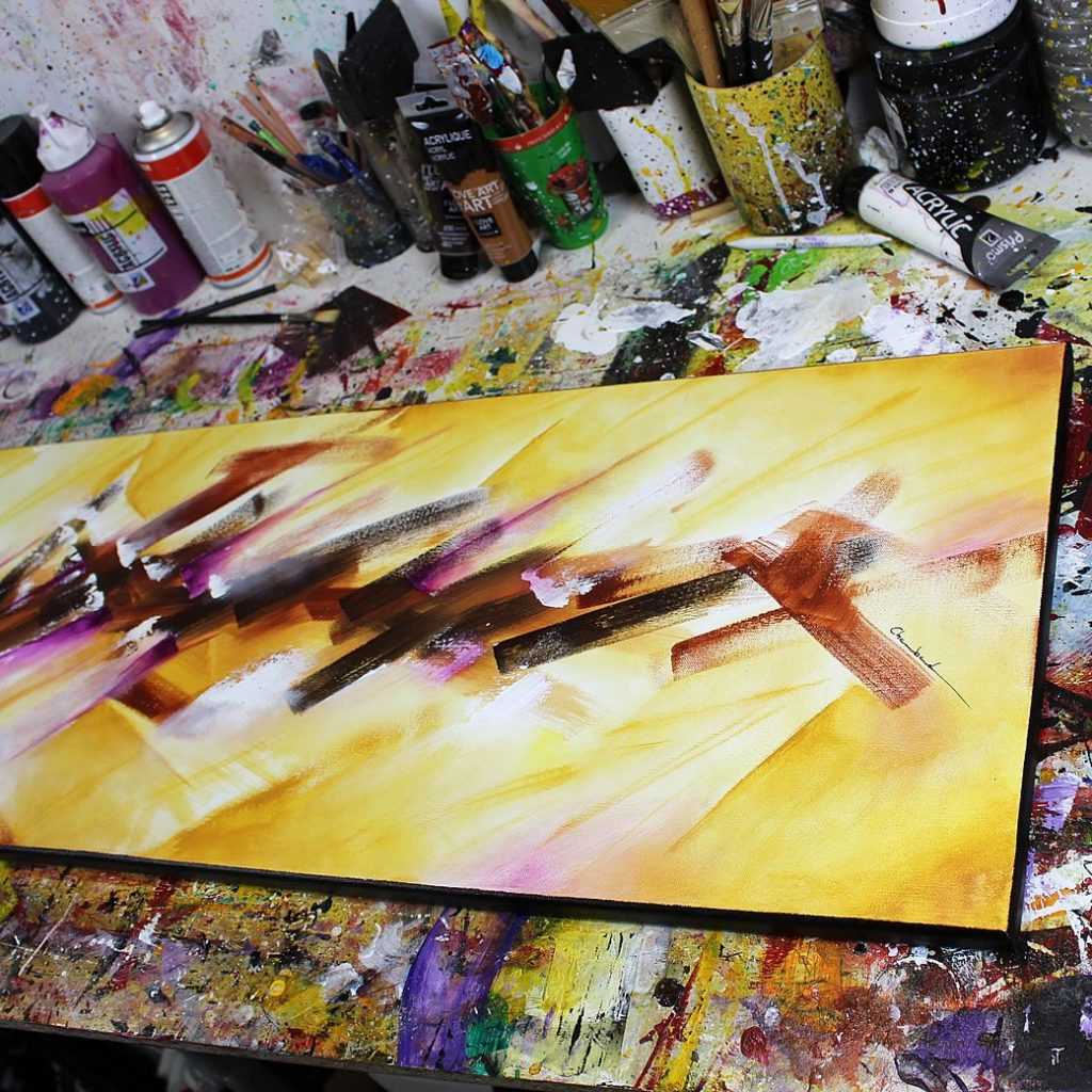 Tableau Marron et ocre