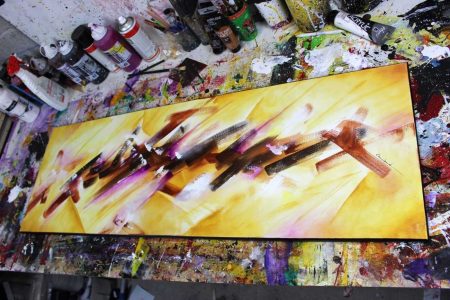 Tableau Marron et ocre