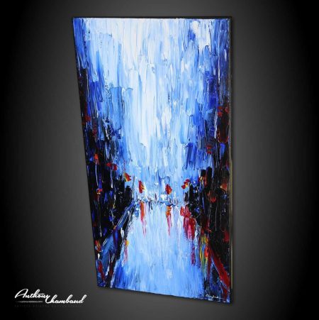 tableau ville de nuit