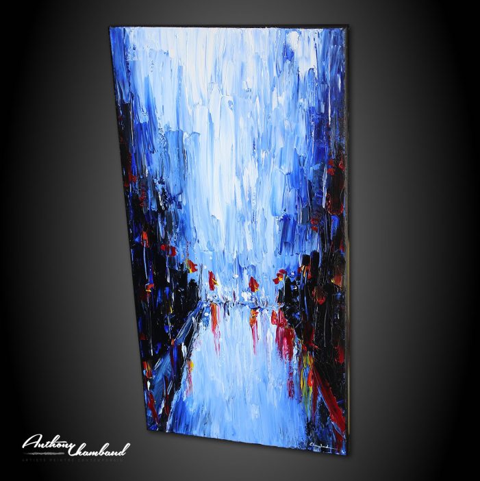 tableau ville de nuit