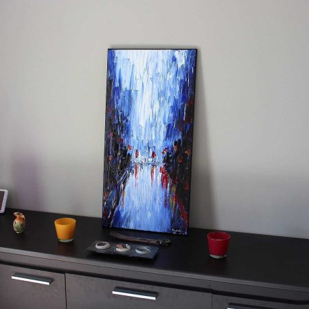 tableau ville de nuit