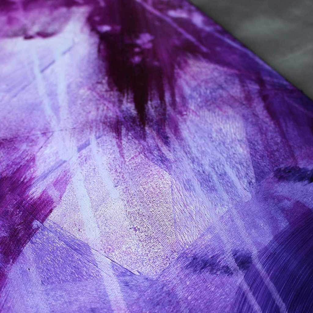 Tableau violet et pourpre