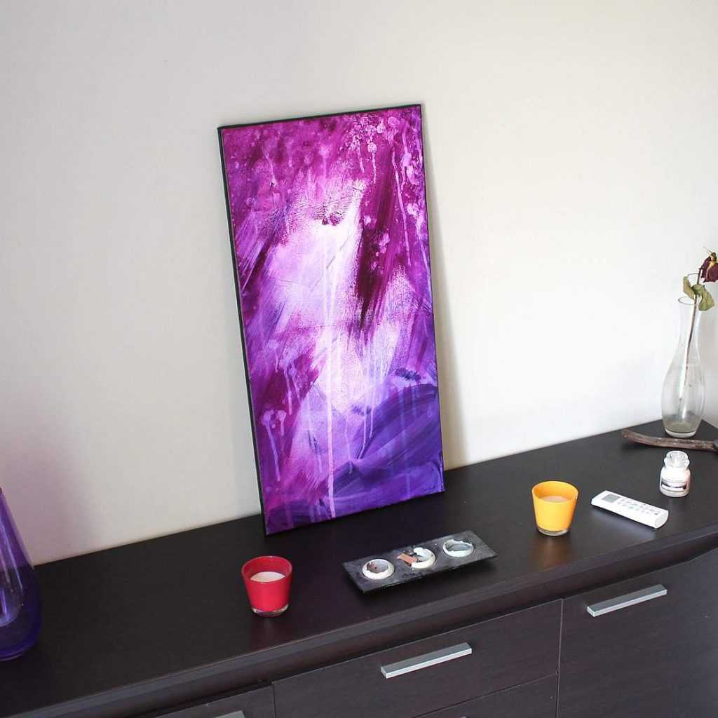 Tableau violet et pourpre