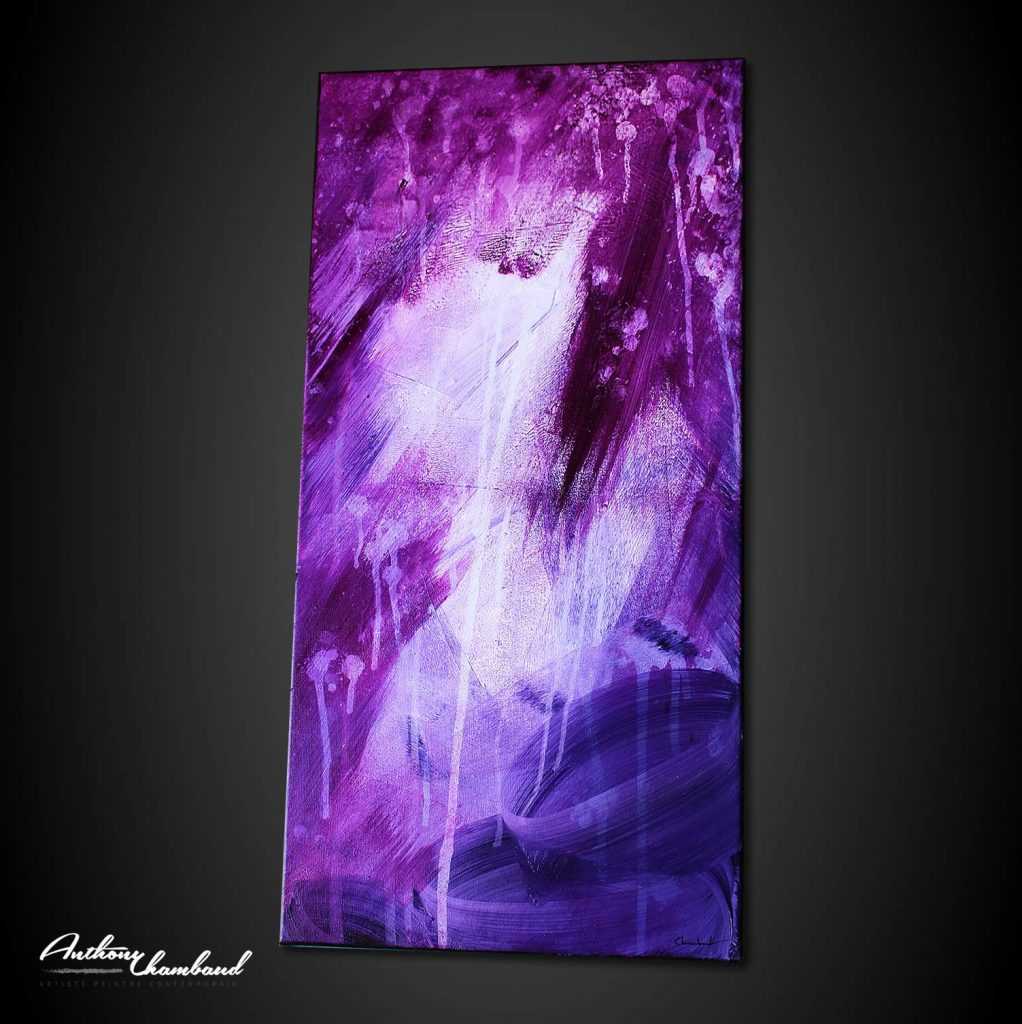 Tableau violet et pourpre