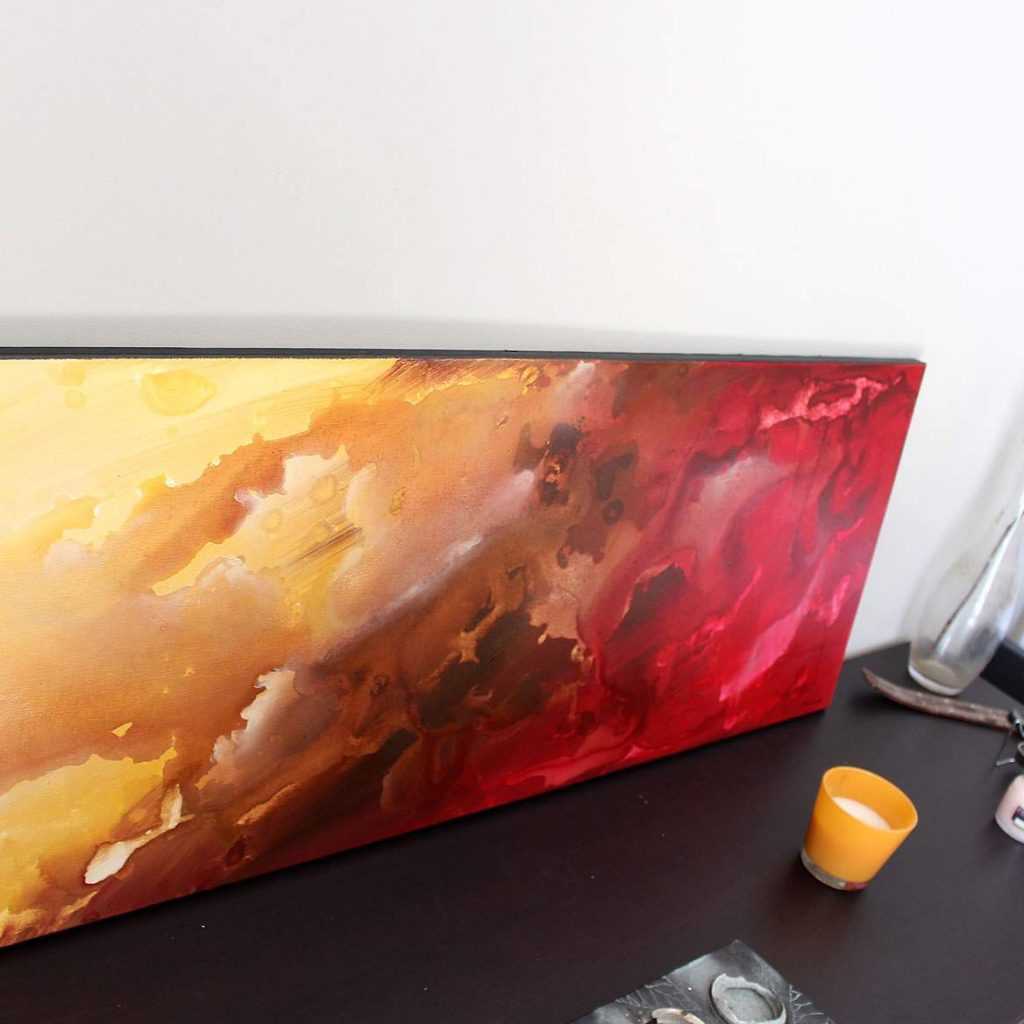 Tableau Rouge et marron