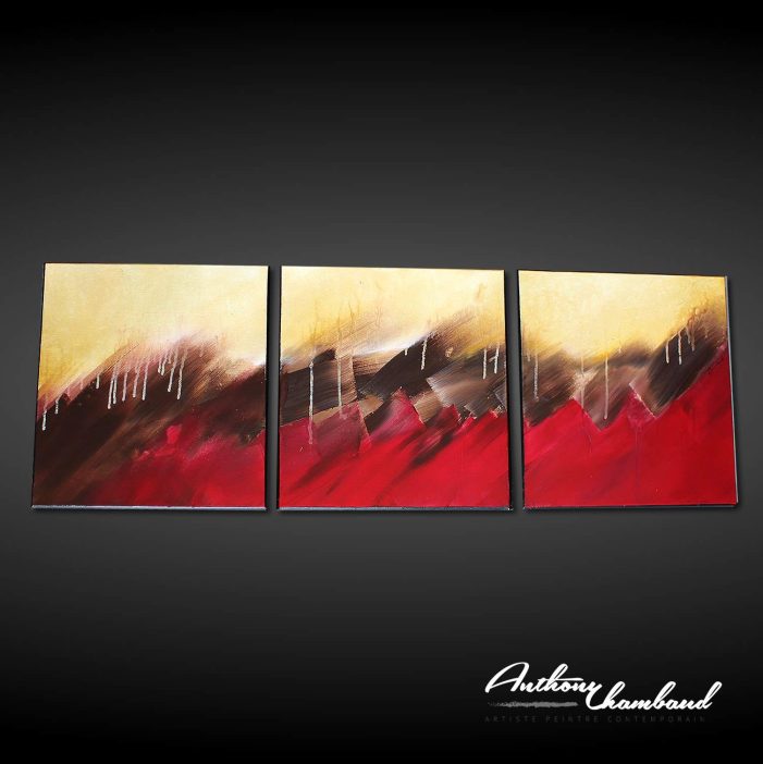 Triptyque rouge